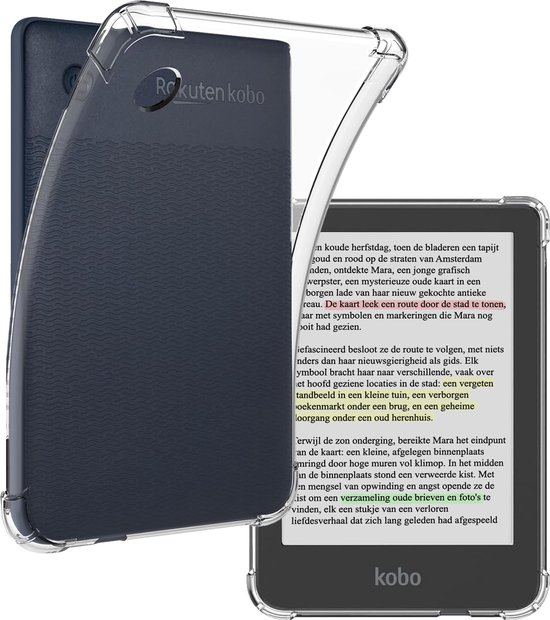 Hoes Geschikt voor Kobo Clara Colour Hoesje Siliconen Case Hoes Back Cover - Transparant van i12Cover