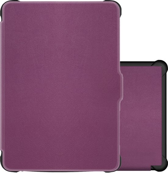 Hoes Geschikt voor Kobo Clara HD Hoesje Bookcase Cover Book Case Hoes Sleepcover - Paars van Berliner Bags