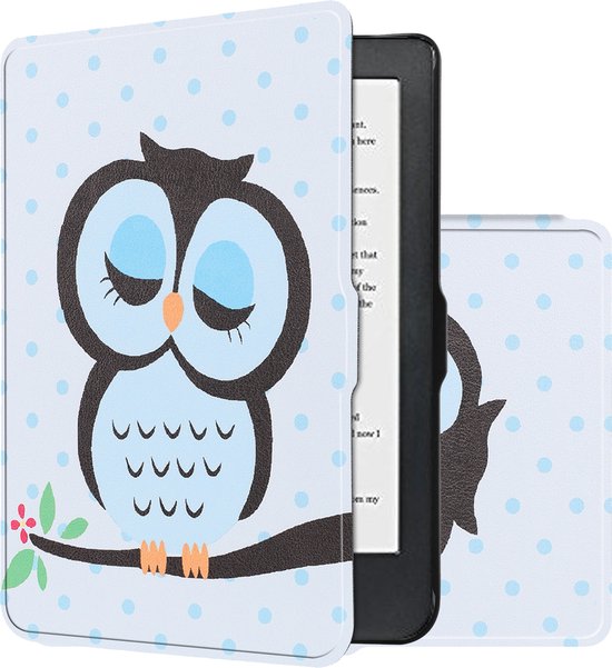 Hoes Geschikt voor Kobo Clara HD Hoesje Bookcase Cover Book Case Hoes Sleepcover - Uil van Echt Vente.