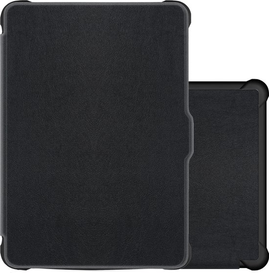 Hoes Geschikt voor Kobo Clara HD Hoesje Bookcase Cover Book Case Hoes Sleepcover - Zwart van Merkloos