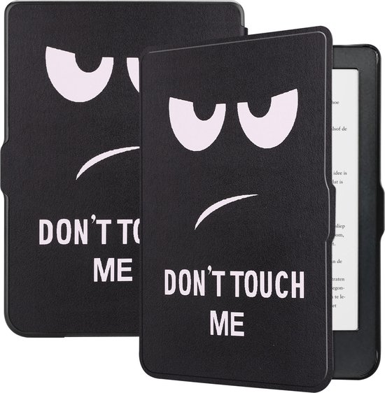 Hoes Geschikt voor Kobo Clara HD Hoesje Bookcase Cover Hoes - Hoesje Geschikt voor Kobo Clara HD Hoes Cover Case - Don't Touch Me van Merkloos