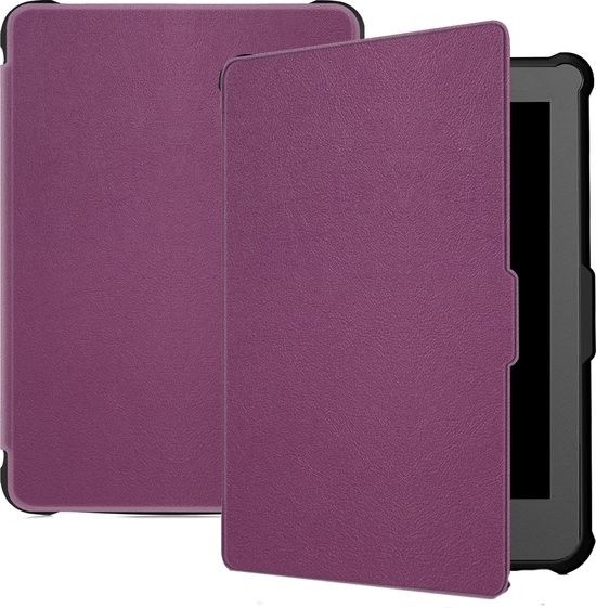Hoes Geschikt voor Kobo Clara HD Hoesje Bookcase Cover Hoes - Hoesje Geschikt voor Kobo Clara HD Hoes Cover Case - Paars van Echinosti.