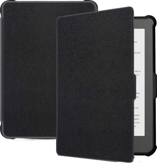 Hoes Geschikt voor Kobo Clara HD Hoesje Bookcase Cover Hoes - Hoesje Geschikt voor Kobo Clara HD Hoes Cover Case - Zwart van Merkloos