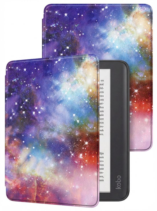 Hoes Geschikt voor Kobo Elipsa 2E - E-reader Hoesje Bescherm Hoesje Case Sleep Cover - Hoes Geschikt voor Kobo Elipsa 2E Hoesje - Galaxy