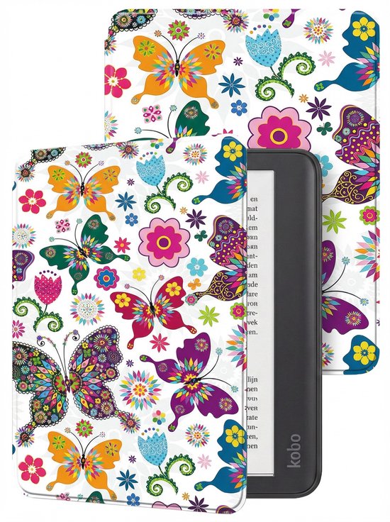 Hoes Geschikt voor Kobo Elipsa 2E - E-reader Hoesje Bescherm Hoesje Case Sleep Cover - Hoes Geschikt voor Kobo Elipsa 2E Hoesje - Vlinders