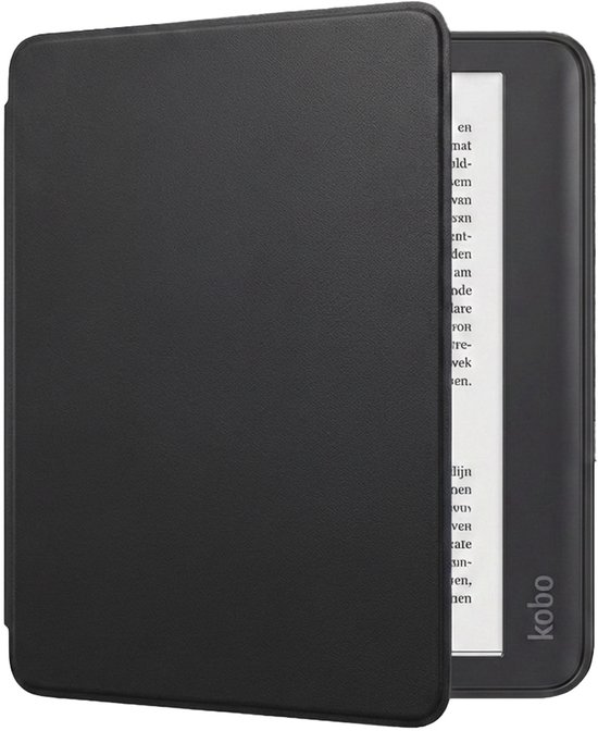 Hoes Geschikt voor Kobo Elipsa 2E Hoesje Bookcase Cover Book Case Hoes Sleepcover - Zwart
