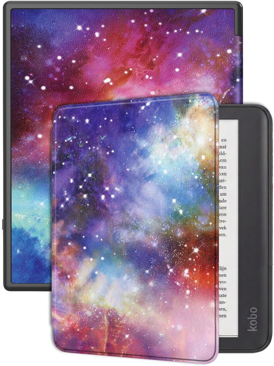 Hoes Geschikt voor Kobo Elipsa 2E Hoesje Bookcase Cover Hoes - Hoesje Geschikt voor Kobo Elipsa 2E Hoes Cover Case - Galaxy