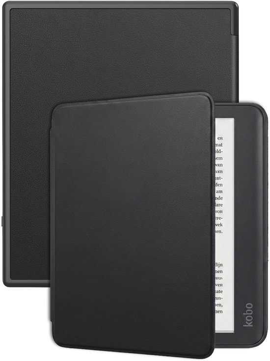 Hoes Geschikt voor Kobo Elipsa 2E Hoesje Bookcase Cover Hoes - Hoesje Geschikt voor Kobo Elipsa 2E Hoes Cover Case - Zwart