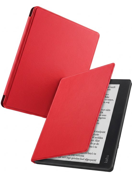 Hoes Geschikt voor Kobo Elipsa 2E - Luxe E-reader Bescherm Case - Hoesje Book Cover - Rood
