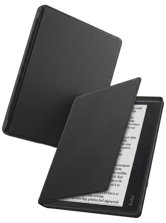 Hoes Geschikt voor Kobo Elipsa 2E - Luxe E-reader Bescherm Case - Hoesje Book Cover - Zwart