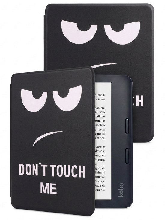 Hoes Geschikt voor Kobo Libra 2 - E-reader Hoesje Bescherm Hoesje Case Sleep Cover - Hoes Geschikt voor Kobo Libra 2 Hoesje - Don't Touch Me