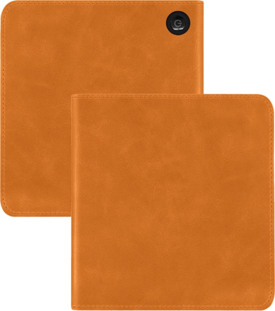 Hoes Geschikt voor Kobo Libra Colour Leren Hoesje Bookcase Cover Hoes - Hoesje Geschikt voor Kobo Libra Colour Hoes Cover Case Leer - Bruin van JEMICHA.