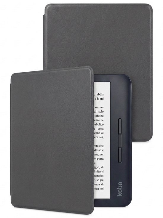 Hoes Geschikt voor Kobo Libra H2O - E-reader Hoesje Bescherm Hoesje Case Sleep Cover - Hoes Geschikt voor Kobo Libra H2O Hoesje - Grijs