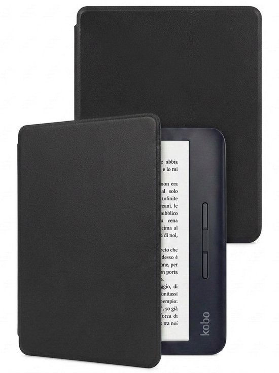 Hoes Geschikt voor Kobo Libra H2O - E-reader Hoesje Bescherm Hoesje Case Sleep Cover - Hoes Geschikt voor Kobo Libra H2O Hoesje - Zwart