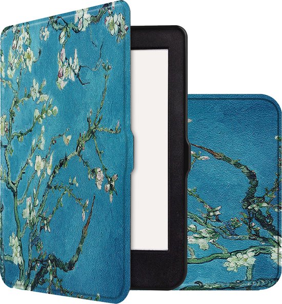 Hoes Geschikt voor Kobo Nia Hoesje Bookcase Cover Book Case Hoes Sleepcover - Bloesem van Evetane