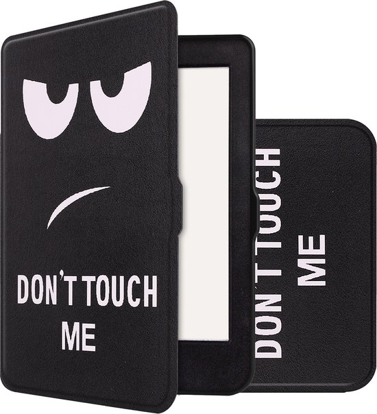 Hoes Geschikt voor Kobo Nia Hoesje Bookcase Cover Book Case Hoes Sleepcover - Don't Touch Me van e-Volve
