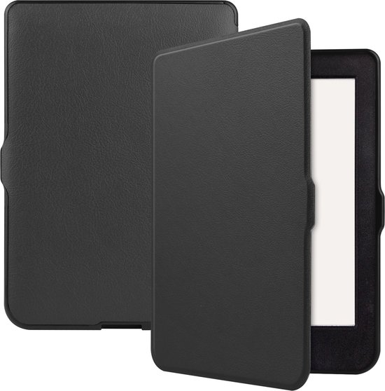 Hoes Geschikt voor Kobo Nia Hoesje Bookcase Cover Hoes - Hoesje Geschikt voor Kobo Nia Hoes Cover Case - Zwart van Case2go
