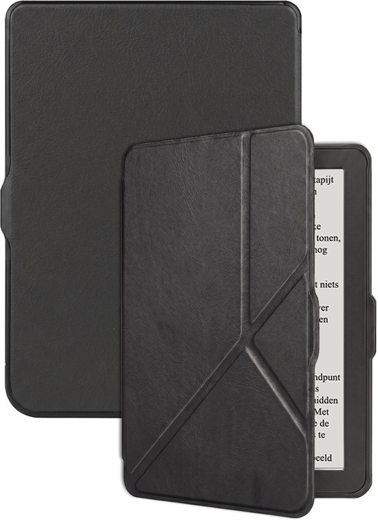 Hoes Geschikt voor Kobo Nia Hoesje Bookcase Cover Hoes Trifold - Hoesje Geschikt voor Kobo Nia Hoes Cover Case - Zwart