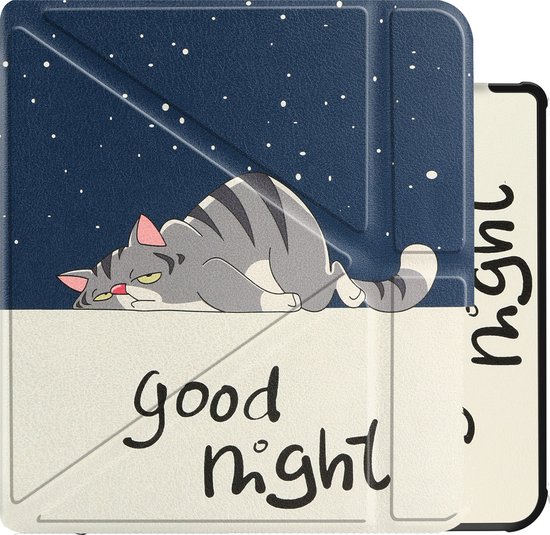 Hoes Geschikt voor Kobo Sage Hoesje Bookcase Cover Book Case Hoes Sleepcover Trifold - Kat van FIFa 