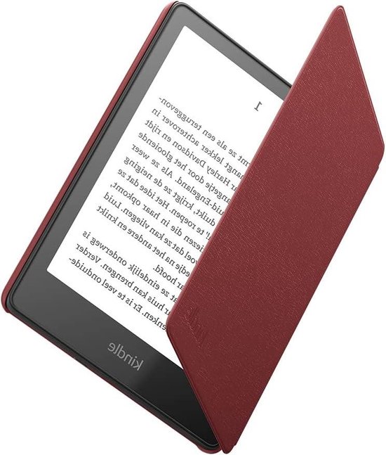 Hoes van leer voor Kindle Paperwhite 11e generatie (2021) - Rood van Amazon