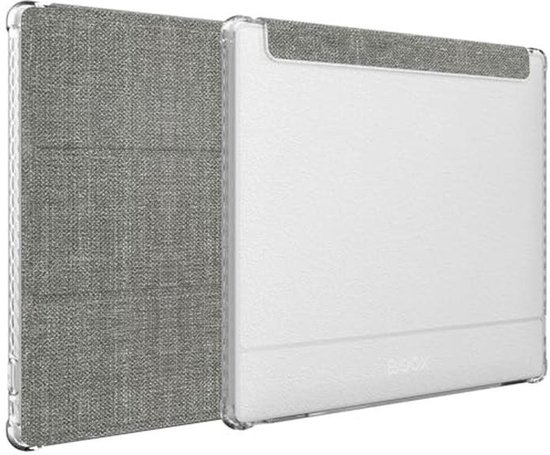 Hoesje Geschikt voor 7" Onyx Boox Go 7 / Color 7 - Transparant TPU Textured Leather Trifold van DECODED