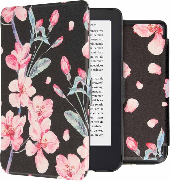 Hoesje geschikt voor Kobo Clara 2E E-reader - iMoshion Design Slim Hard Case Bookcase - Ook geschikt voor Tolino Shine 4 - Blossom van iMoshion