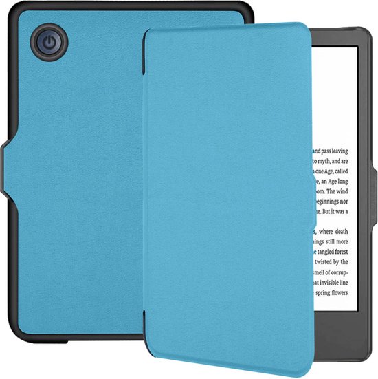 Hoesje geschikt voor Kobo Clara 2E E-reader - iMoshion Slim Hard Case Bookcase - Ook geschikt voor Tolino Shine 4 - Lichtblauw van Hoesje 