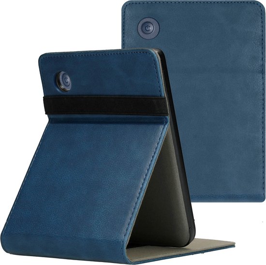 Hoesje geschikt voor Kobo Clara 2E E-reader - iMoshion Stand Flipcase - Ook geschikt voor Tolino Shine 4 - Donkerblauw van iMoshion