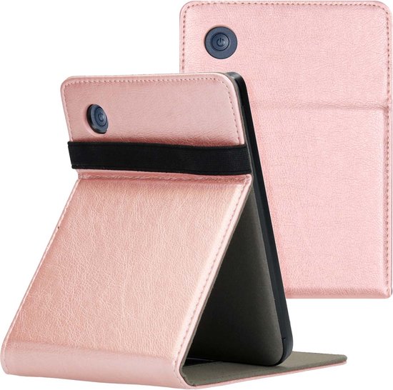Hoesje geschikt voor Kobo Clara 2E E-reader - iMoshion Stand Flipcase - Ook geschikt voor Tolino Shine 4 - Rosé Goud van iMoshion