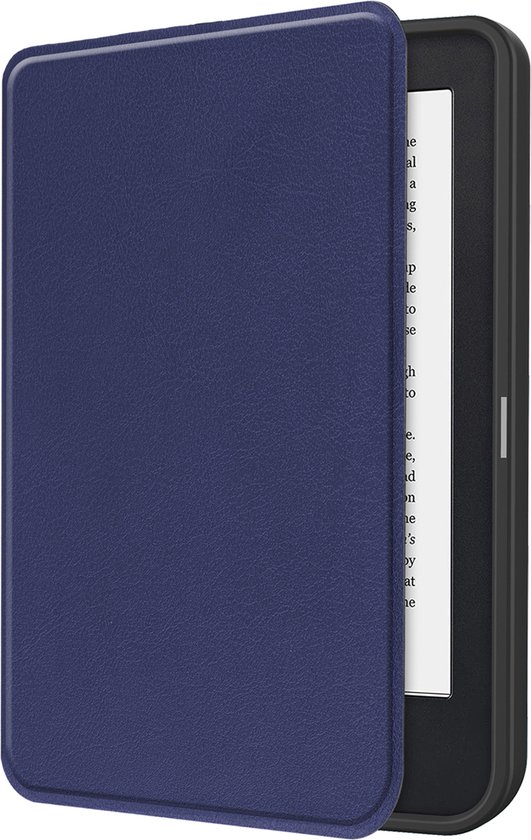 Hoesje Geschikt voor Kobo Clara 2E Hoes Bescherm Hoesje Case Sleep Cover - Hoes Geschikt voor Kobo Clara 2E Hoesje - Donkerblauw van Casyllo