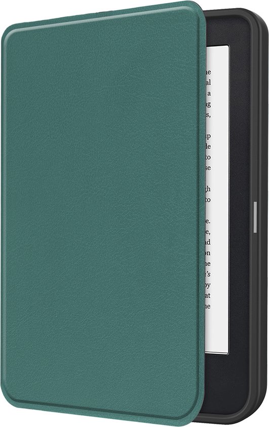 Hoesje Geschikt voor Kobo Clara 2E Hoes Bescherm Hoesje Case Sleep Cover - Hoes Geschikt voor Kobo Clara 2E Hoesje - Donkergroen van Hoesje 