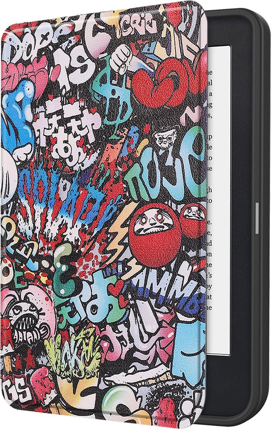 Hoesje Geschikt voor Kobo Clara 2E Hoes Bescherm Hoesje Case Sleep Cover - Hoes Geschikt voor Kobo Clara 2E Hoesje - Graffity van Hoesje 