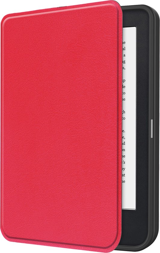 Hoesje Geschikt voor Kobo Clara 2E Hoes Bescherm Hoesje Case Sleep Cover - Hoes Geschikt voor Kobo Clara 2E Hoesje - Rood van Hoesje 
