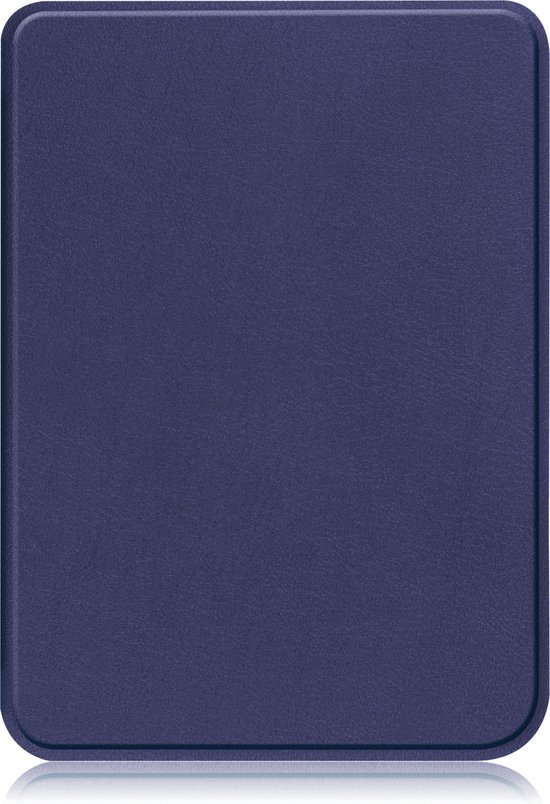 Hoesje Geschikt voor Kobo Clara 2E Hoes Book Case - Hoes Geschikt voor Kobo Clara 2E Hoesje Book Cover - Donkerblauw van Hoesje 