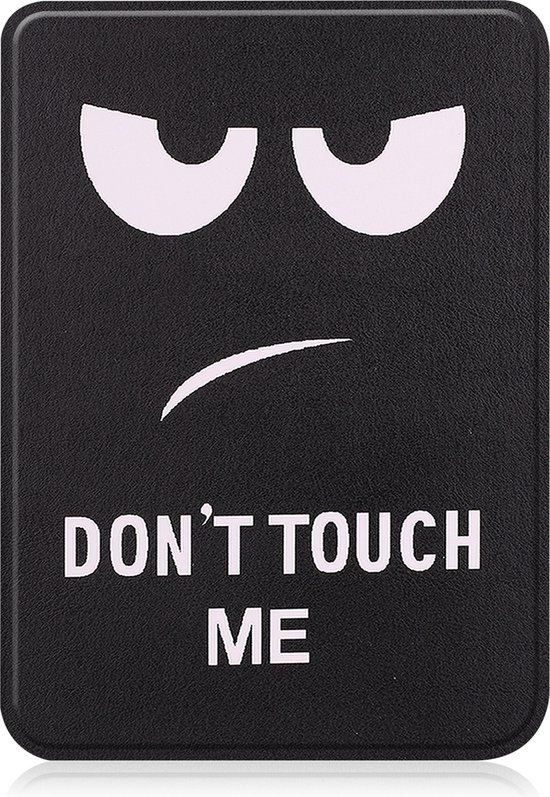 Hoesje Geschikt voor Kobo Clara 2E Hoes Book Case - Hoes Geschikt voor Kobo Clara 2E Hoesje Book Cover - Don't Touch Me van Hoesje 