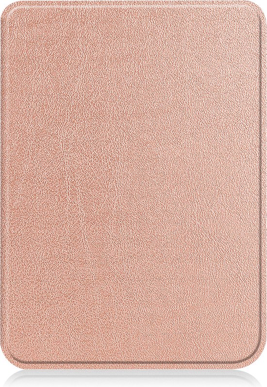 Hoesje Geschikt voor Kobo Clara 2E Hoes Book Case - Hoes Geschikt voor Kobo Clara 2E Hoesje Book Cover - Rosé Goud van Hoesje 