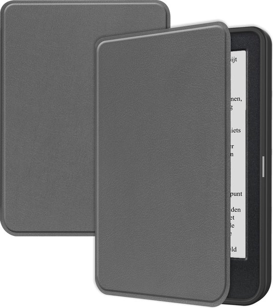 Hoesje Geschikt voor Kobo Clara BW Hoes Bescherm Hoesje Case Sleep Cover - Hoes Geschikt voor Kobo Clara BW Hoesje - Grijs van BW.