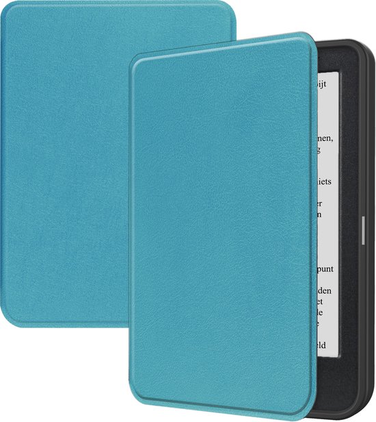 Hoesje Geschikt voor Kobo Clara BW Hoes Bescherm Hoesje Case Sleep Cover - Hoes Geschikt voor Kobo Clara BW Hoesje - Turquoise van Merkloos