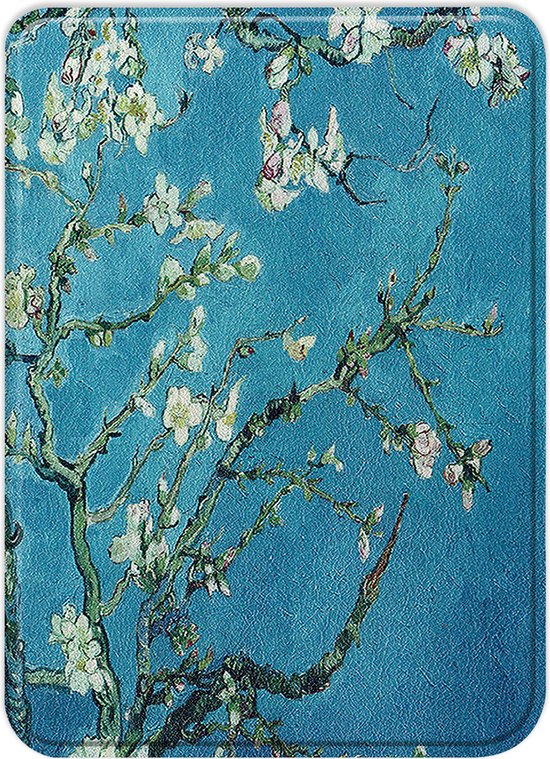 Hoesje Geschikt voor Kobo Clara BW Hoes Book Case - Hoes Geschikt voor Kobo Clara BW Hoesje Book Cover - Bloesem van MMOBIEL