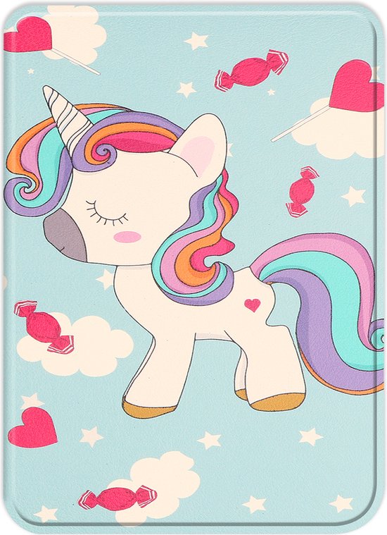Hoesje Geschikt voor Kobo Clara BW Hoes Book Case - Hoes Geschikt voor Kobo Clara BW Hoesje Book Cover - Eenhoorn van Nillkin