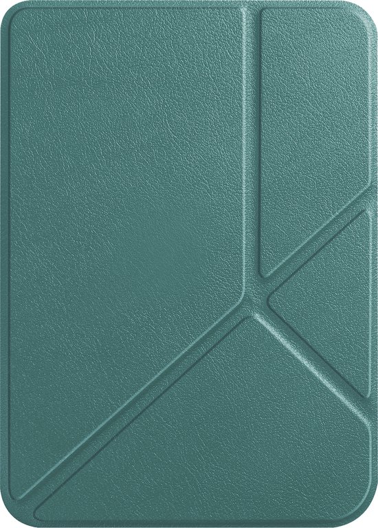 Hoesje Geschikt voor Kobo Clara BW Hoes Book Case Trifold - Hoes Geschikt voor Kobo Clara BW Hoesje Book Cover - Donkergroen van Hoesje 