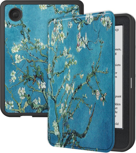 Hoesje Geschikt voor Kobo Clara BW Hoesje Luxe Bescherm Case - Hoes Geschikt voor Kobo Clara BW Hoes Book Cover - Bloesem van Luxe Bescherm Case
