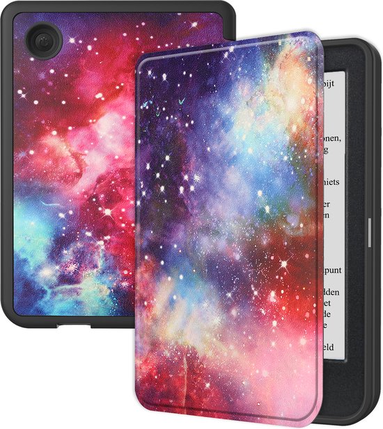 Hoesje Geschikt voor Kobo Clara BW Hoesje Luxe Bescherm Case - Hoes Geschikt voor Kobo Clara BW Hoes Book Cover - Galaxy van Hoesje 