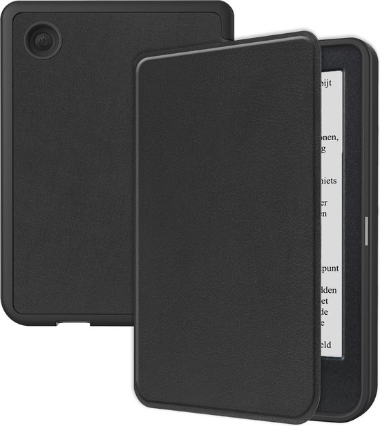 Hoesje Geschikt voor Kobo Clara BW Hoesje Luxe Bescherm Case - Hoes Geschikt voor Kobo Clara BW Hoes Book Cover - Zwart van Merkloos