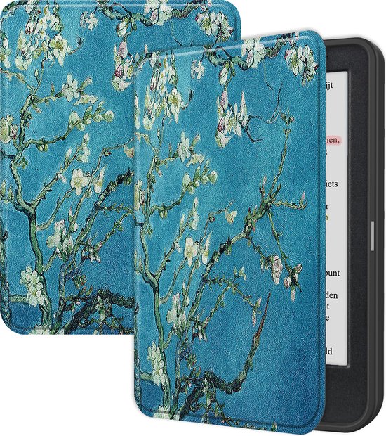 Hoesje Geschikt voor Kobo Clara Colour Hoes Bescherm Hoesje Case Sleep Cover - Hoes Geschikt voor Kobo Clara Colour Hoesje - Bloesem van Hoesje 