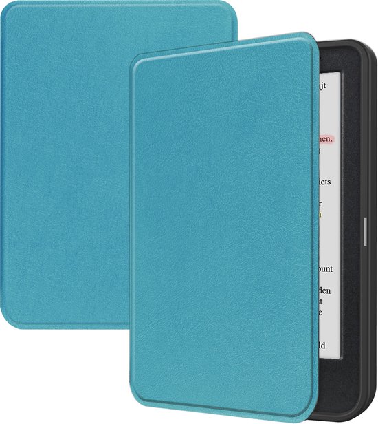 Hoesje Geschikt voor Kobo Clara Colour Hoes Bescherm Hoesje Case Sleep Cover - Hoes Geschikt voor Kobo Clara Colour Hoesje - Turquoise van Merkloos