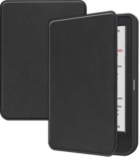 Hoesje Geschikt voor Kobo Clara Colour Hoes Bescherm Hoesje Case Sleep Cover - Hoes Geschikt voor Kobo Clara Colour Hoesje - Zwart van Hoesje 