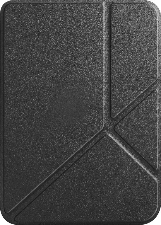 Hoesje Geschikt voor Kobo Clara Colour Hoes Book Case Trifold - Hoes Geschikt voor Kobo Clara Colour Hoesje Book Cover - Zwart van iMoshion