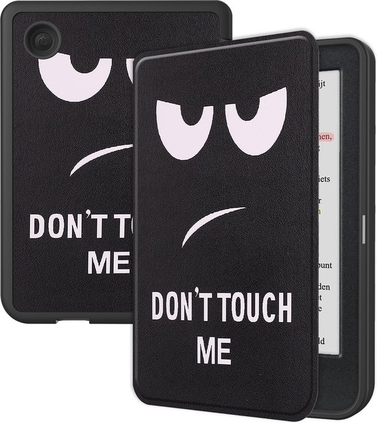 Hoesje Geschikt voor Kobo Clara Colour Hoesje Luxe Bescherm Case - Hoes Geschikt voor Kobo Clara Colour Hoes Book Cover - Don't Touch Me van Hoesje 