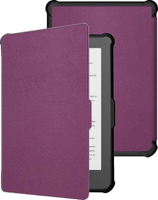 Hoesje Geschikt voor Kobo Clara HD Hoes Bescherm Hoesje Case Sleep Cover - Hoes Geschikt voor Kobo Clara HD Hoesje - Paars van Merkloos
